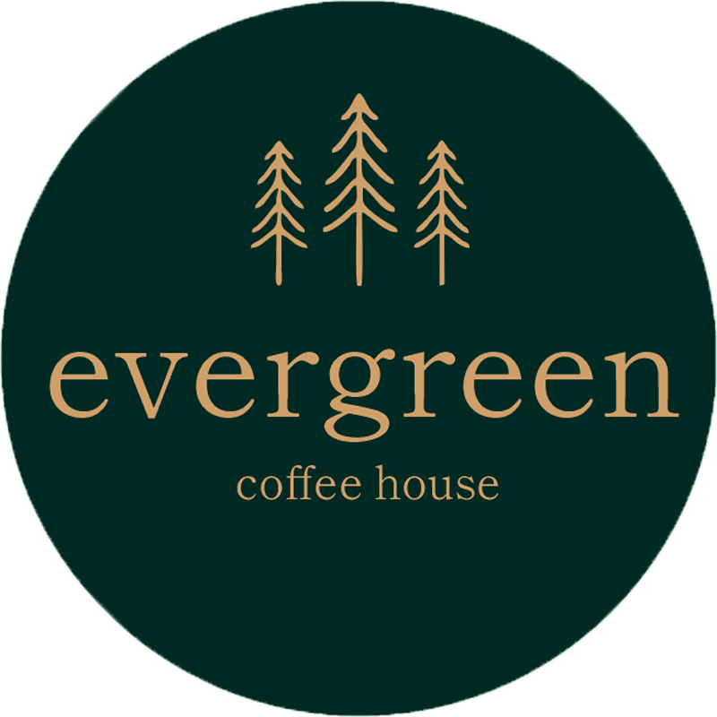 Логотип кофейни Evergreen